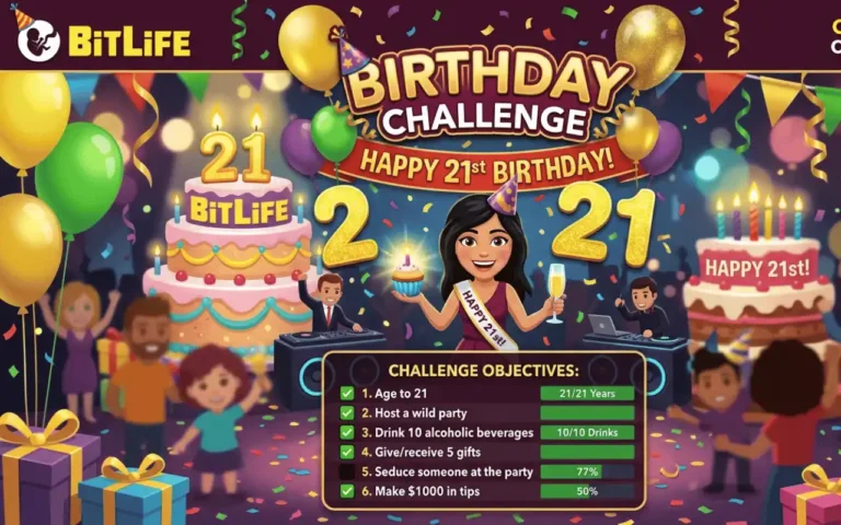 Bitlife birthday challenge complete detail about this