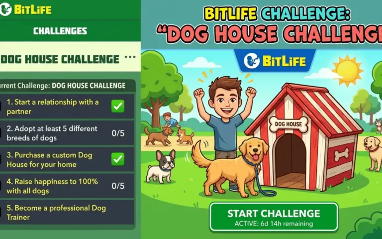 Dog House Challenge Bitlife Complete information