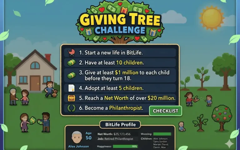 Giving Tree Challenge Bitlife