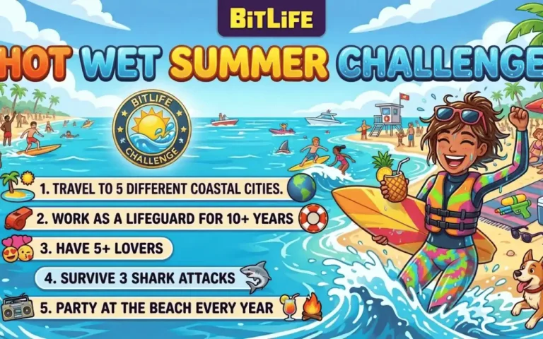 Hot wet summer challenge bitlife complete information about it